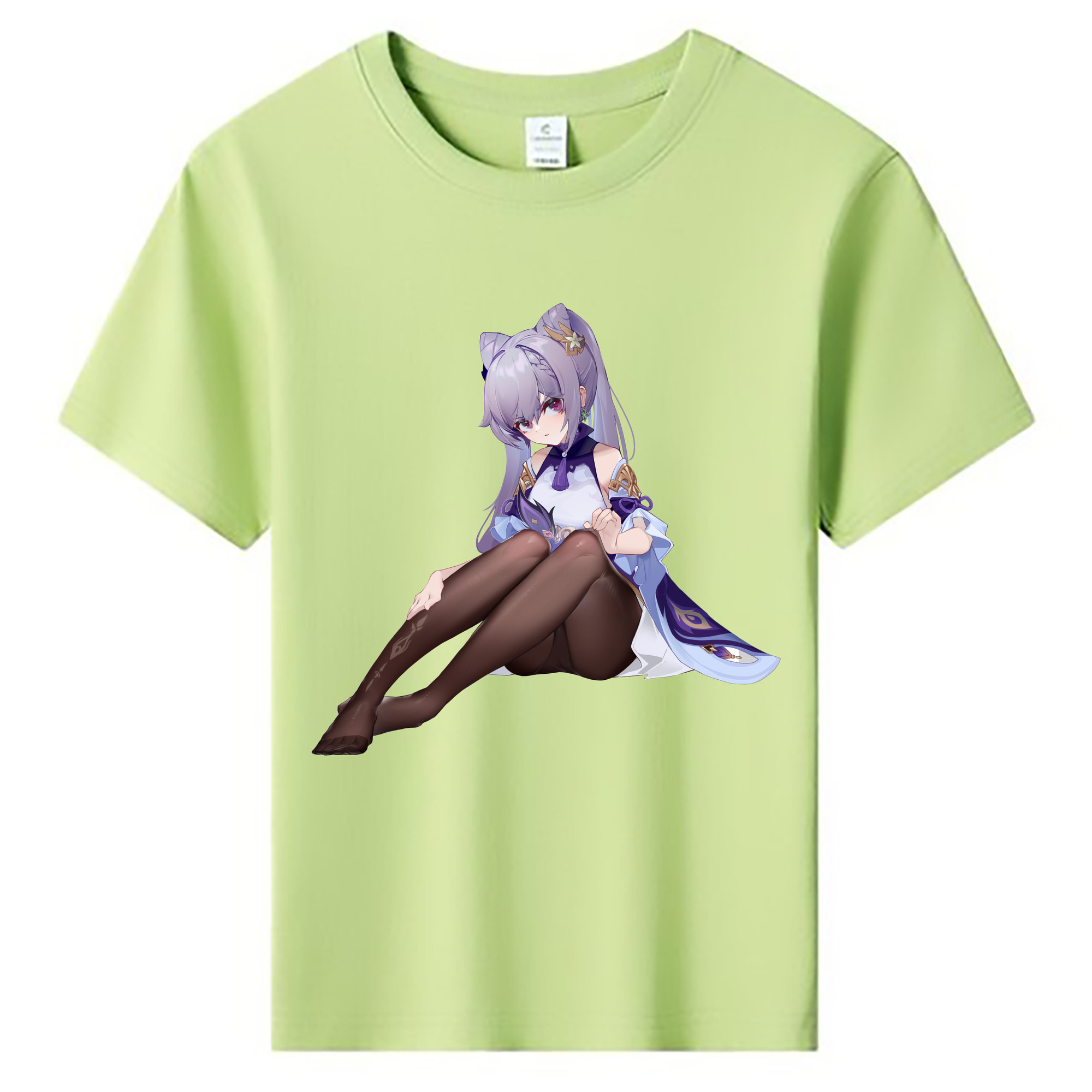 げんし神 刻晴 こくせい genshin Kokusei 綿100％キッズTシャツ（フロントプリント）